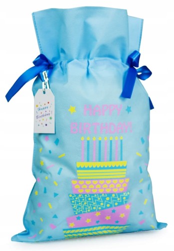 Pakado Worek Na Prezent Happy Birthday 30x45cm
